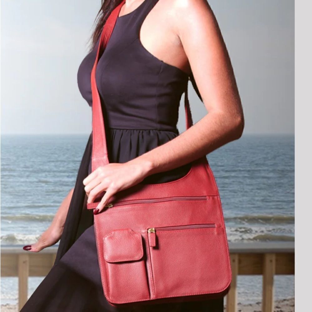 JPourse TRAVELER Best Seller Crossbody Bag (red)